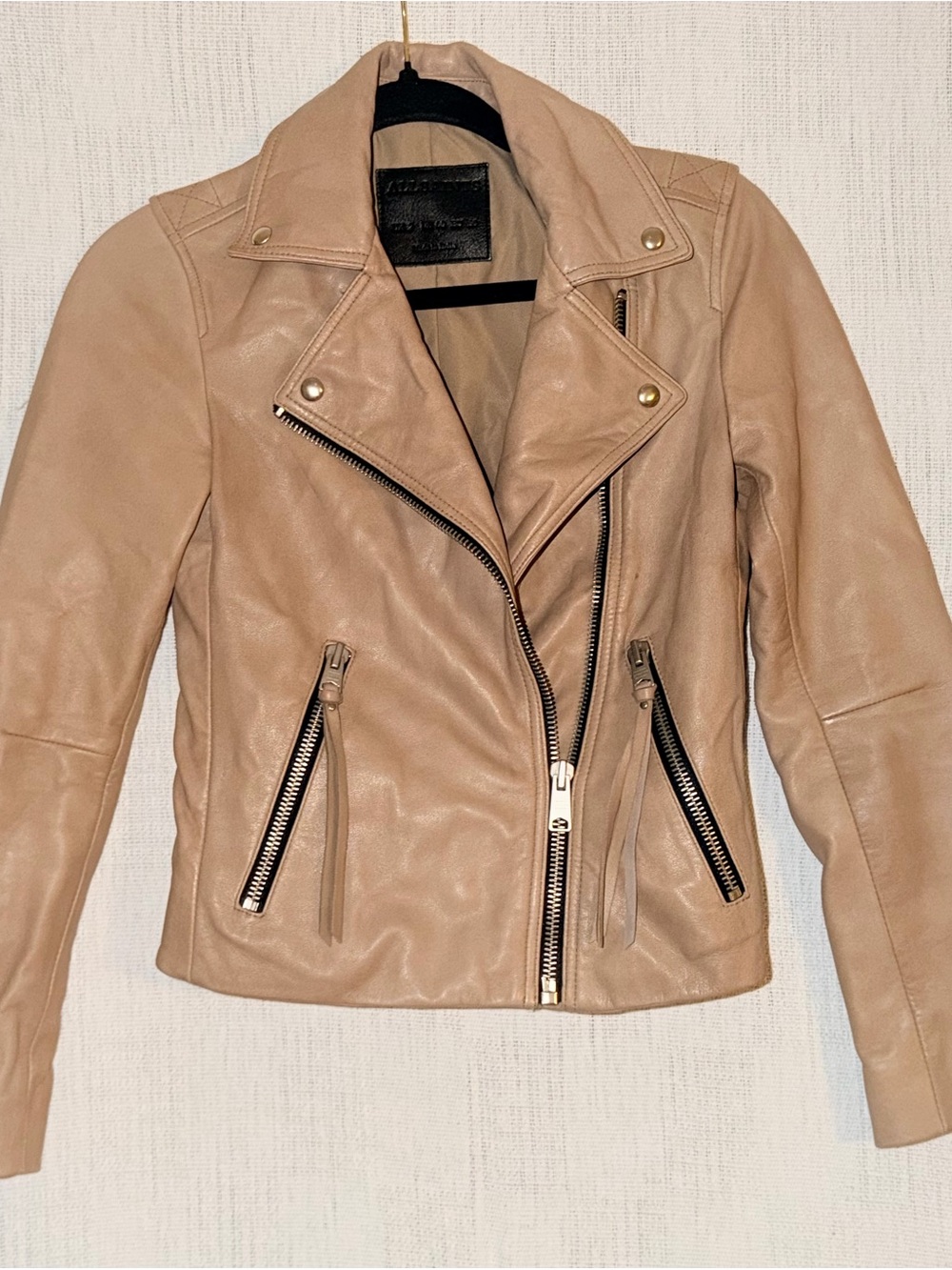 All Saints Dalby leather biker jacket 00